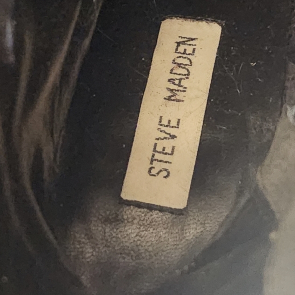 Vintage Steve Madden Latoya Leather Platform Boots! - Picture 9 of 9